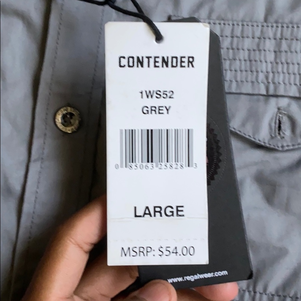 Contender Grey Button Up - Picture 2 of 3
